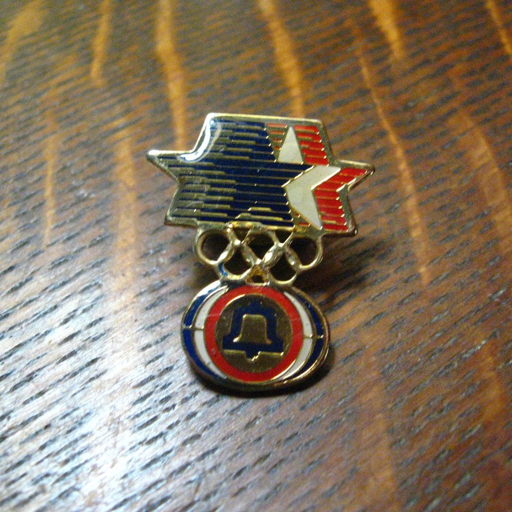 ☎️ Bell Telephone 1984 Olympics Vintage Lapel Pin